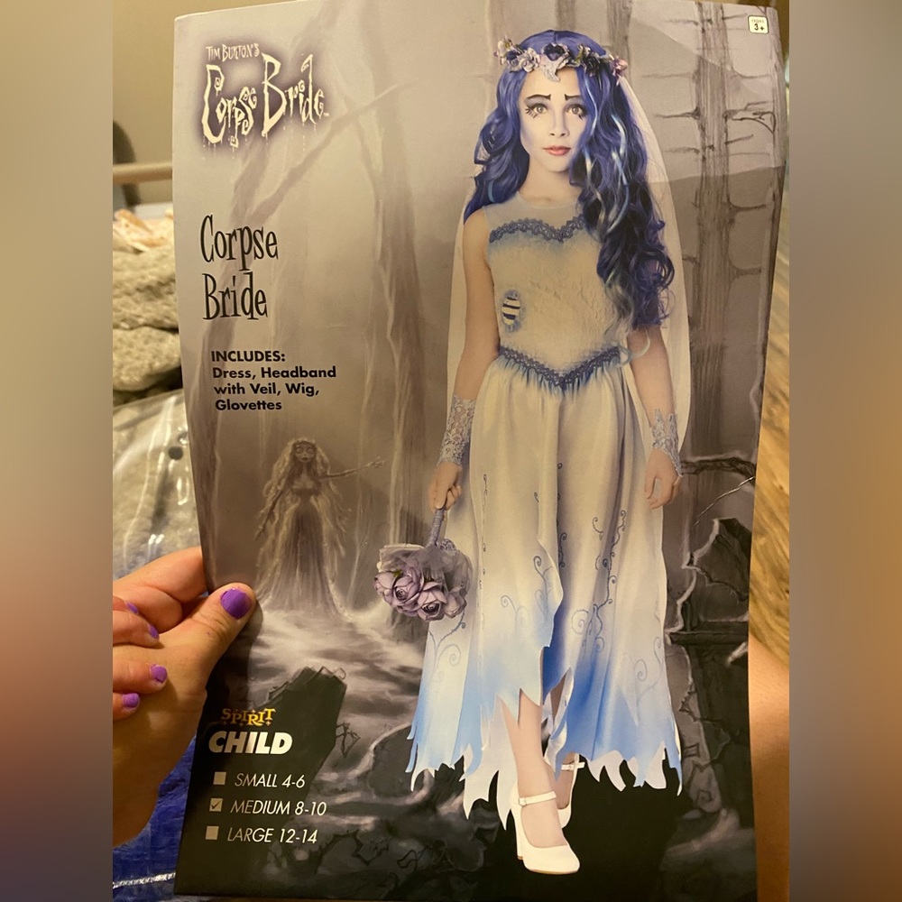 girls corpse bride costume
